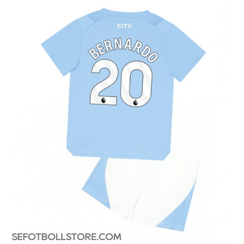 Manchester City Bernardo Silva #20 Replika babykläder Hemmaställ Barn 2023-24 Kortärmad (+ korta byxor)